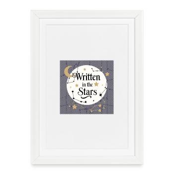 Writing in the Stars - Framed poster (27 × 37 cm) - white - Front