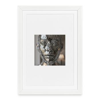 Faceted Body Sculpture - Framed poster (27 × 37 cm) - white - Front