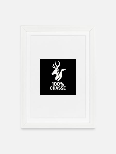 Hunters Nature Fusion T-Shirt - Framed poster (27 × 37 cm) - white