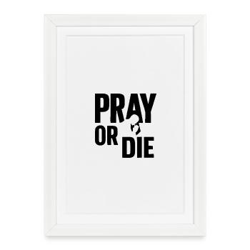 POD - Framed poster (27 × 37 cm) - white - Front