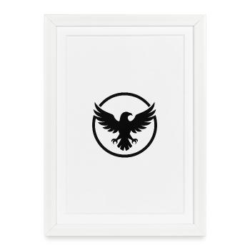 Eagle-Emblem - Gerahmtes Poster (27 × 37 cm) - Weiß - Vorne