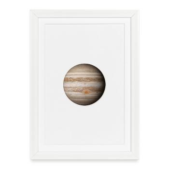Jupiter - Planet Jupiter - Framed poster (27 × 37 cm) - white - Front