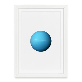 Uranus - Planet Uranus - Framed poster (27 × 37 cm) - white - Front