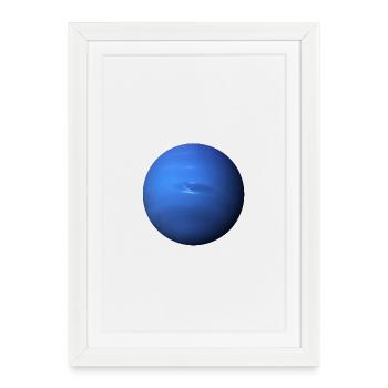 Neptune - Planet Neptune - Framed poster (27 × 37 cm) - white - Front