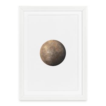 Mercury - Planet Mercury - Framed poster (27 × 37 cm) - white - Front