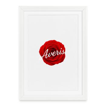 Averis Sweater - Framed poster (27 × 37 cm) - white - Front