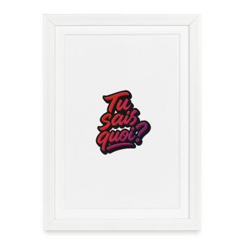 You know what? - Framed poster (27 × 37 cm) - white - Front