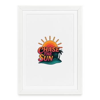 Tropical Sun - Framed poster (27 × 37 cm) - white - Front