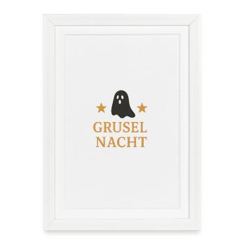 Spooky Halloween Motif Design - Framed poster (27 × 37 cm) - white - Front