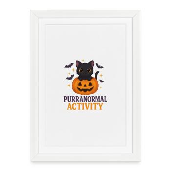 😸 Purranormal Activity – Cute Kitten - Framed poster (27 × 37 cm) - white - Front