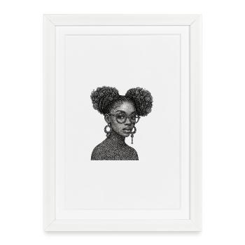 Modern Queen - Framed poster (27 × 37 cm) - white - Front