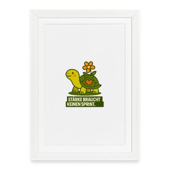 Starke_braucht_kein_Spint - Framed poster (27 × 37 cm) - white - Front