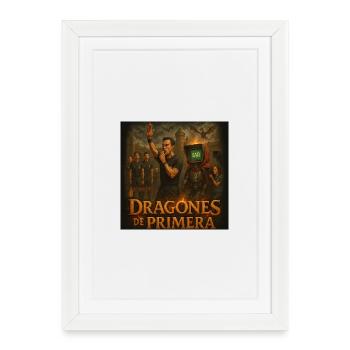 Dragons de première classe - Affiche encadrée (27 × 37 cm) - blanc - Devant