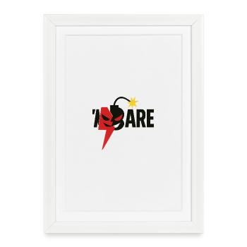 Design of Protest with Nuclear Smile - Framed poster (27 × 37 cm) - white - Front