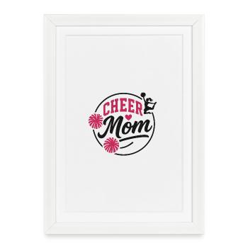 Cheer Mom Illustration - Framed poster (27 × 37 cm) - white - Front