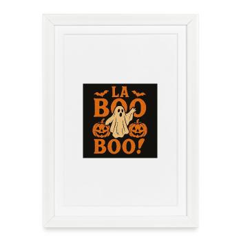 La Boo Boo Halloween Ghost - Framed poster (27 × 37 cm) - white - Front