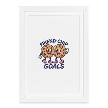 Friend-Chip Goals Cookie Friends - Framed poster (27 × 37 cm) - white - Front