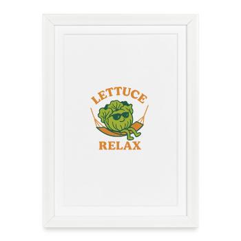 Lettuce Relax at Hamaka - Framed poster (27 × 37 cm) - white - Front