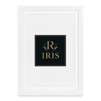 Iris Monogram Gold - Framed poster (27 × 37 cm) - white - Front