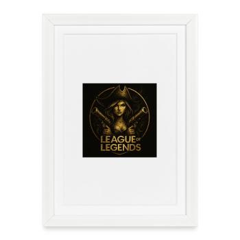 Pirate Héroïne Pistolero - Affiche encadrée (27 × 37 cm) - blanc - Devant