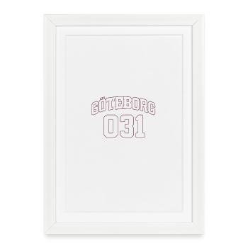 Goteborg 031 Curved Text Design - Framed poster (27 × 37 cm) - white - Front
