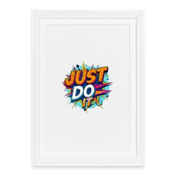 Explosive Pop Art Motivation - Affiche encadrée (27 × 37 cm) - blanc - Devant