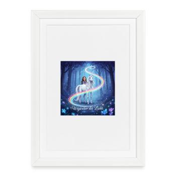 Signpost of Light in the Unicorn Forest - Framed poster (27 × 37 cm) - white - Front