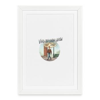 Je vis en mode avion : Humour de voyage - Affiche encadrée (27 × 37 cm) - blanc - Devant