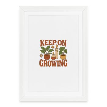 Keep_on_Growing - Framed poster (27 × 37 cm) - white - Front