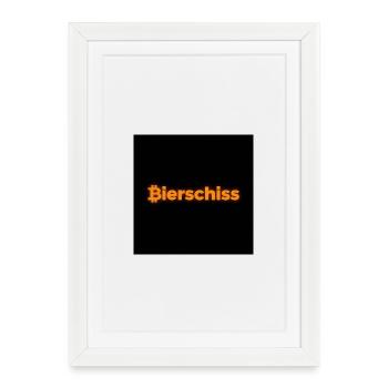 Bierschiss Malle - Affiche encadrée (27 × 37 cm) - blanc - Devant