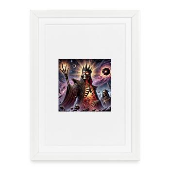 Dark Cosmic Necromancer - Framed poster (27 × 37 cm) - white - Front