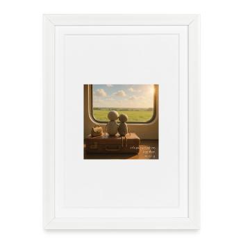 Railside Companions Travel Set - Framed poster (27 × 37 cm) - white - Front
