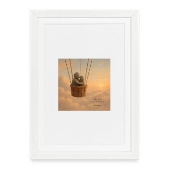 Skybound Whispers Embrace - Framed poster (27 × 37 cm) - white - Front