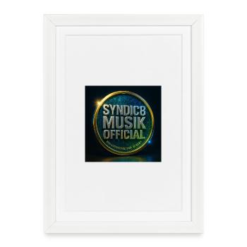 Syndic8 Music Badge Cosmic Metal - Framed poster (27 × 37 cm) - white - Front