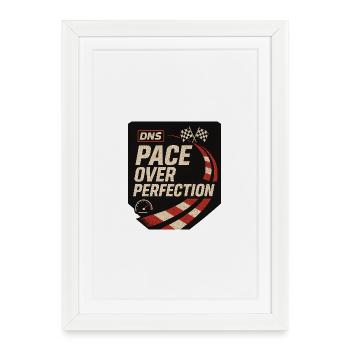 DNS Pace Over Perfection - Framed poster (27 × 37 cm) - white - Front