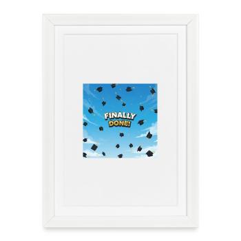 Enfin terminé, dernière célébration - Affiche encadrée (27 × 37 cm) - blanc - Devant