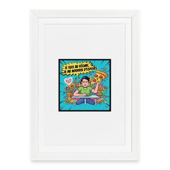Diet and Hopes Comics - Framed poster (27 × 37 cm) - white - Front
