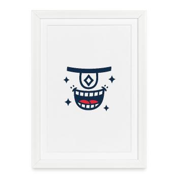 DEEPS DIAMONDS - Framed poster (27 × 37 cm) - white - Front