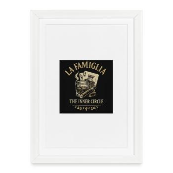 Cercle Intérieur de La Famiglia - Affiche encadrée (27 × 37 cm) - blanc - Devant