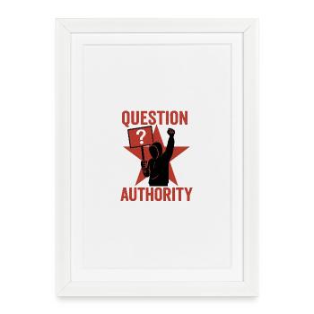 Question Power - Framed poster (27 × 37 cm) - white - Front