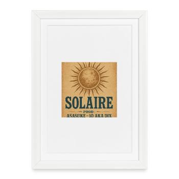 Rustic Vintage Sun - Framed poster (27 × 37 cm) - white - Front
