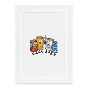 lait concentré sucré - Affiche encadrée (27 × 37 cm) - blanc - Devant