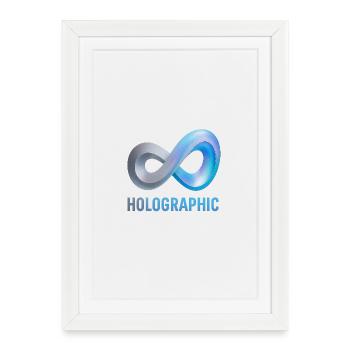 Holographic Infinity Loop - Framed poster (27 × 37 cm) - white - Front