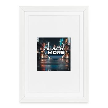Noir Plus Néon Conception de la Nuit - Affiche encadrée (27 × 37 cm) - blanc - Devant