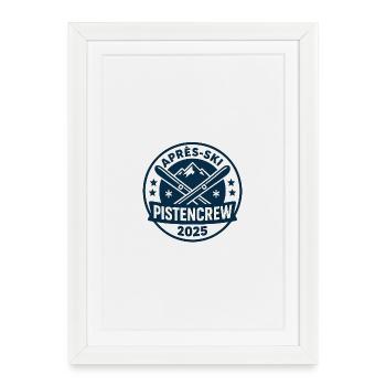 Après-ski slope crew 2025 - Framed poster (27 × 37 cm) - white - Front