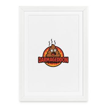 Darmageddon - Framed poster (27 × 37 cm) - white - Front