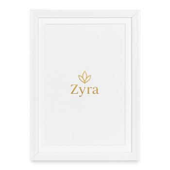 Zyra Gold Leaf Logo - Framed poster (27 × 37 cm) - white - Front