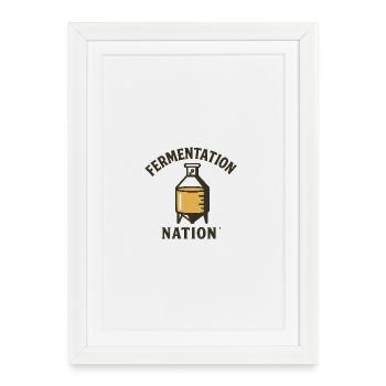 Fermentation Nation - Framed poster (27 × 37 cm) - white - Front