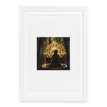 Wicca - Affiche encadrée (27 × 37 cm) - blanc - Devant