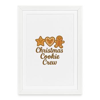 Biscuit Crew Christmas - Framed poster (27 × 37 cm) - white - Front
